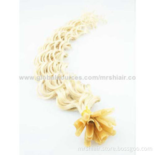 20-inch Light Color Deep Wave Indian U-Tip Hair Extensions